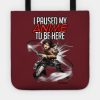 I Paused My Anime To Be Here Design Eren Of Attack Tote Official Attack On Titan Merch