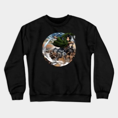 Attack On Titan Captain Levi Crewneck Sweatshirt Official Attack On Titan Merch