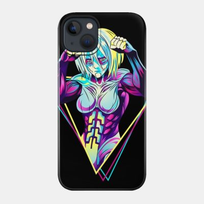 Attack On Titan Female Titan 80S Retro Phone Case Official Attack On Titan Merch