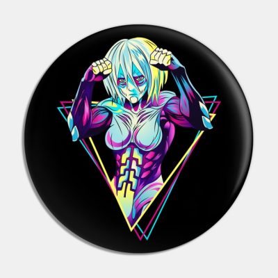 Attack On Titan Female Titan 80S Retro Pin Official Attack On Titan Merch