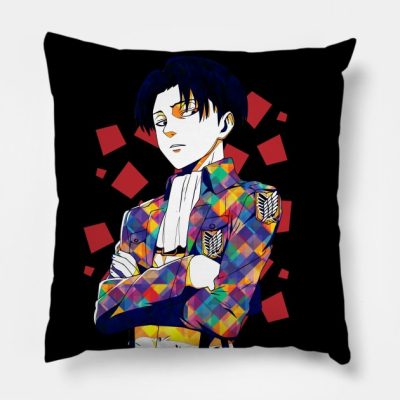 Attack On Titan Captain Levi Throw Pillow Official Attack On Titan Merch