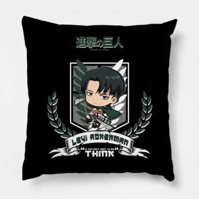 Attack On Titan Levi Chibi Throw Pillow Official Attack On Titan Merch