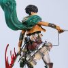 36cm Attack On Titan Anime Figure Rival Shingeki no Kyojin Levi Ackerman Action Figure Mikasa Ackerman 5 - AOT Merch