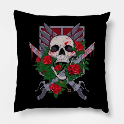 Attack On Titan Throw Pillow Official Attack On Titan Merch