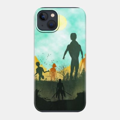 Attack On Titan Silhouette Phone Case Official Attack On Titan Merch