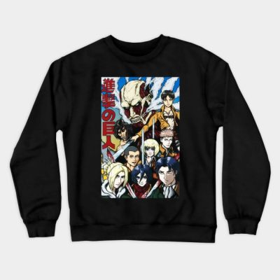Attack On Titan Crewneck Sweatshirt Official Attack On Titan Merch