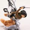8cm 4pcs Lot Attack on Titan Model Mikasa Rivaille Rival Ackerman PVC Action Figure Toy Collection 2 - AOT Merch