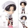 Anime 10CM Game Attack on Titan Eren Jaeger 375 Levi Rivaille Ackerman 390 417 Cleaning Ver - AOT Merch