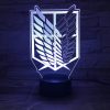 Anime Attack on Titan Night Light Led Logo Children Kids Boys Gift Manga Japanese Anime Bedroom 1 - AOT Merch