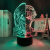 Led Anime Light Attack on Titan Eren Titan Half Face for Bedroom Decoration Dual Color Light - AOT Merch