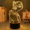 Led Light Anime Attack on Titan 4 Eren Yeager Figure for Bedroom Decor Night Light Kids 2 - AOT Merch