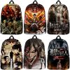 New Attack on Titan School Bags for Girls Boys Children Anime Backpack Students School Bags Notebook - AOT Merch