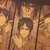 TIE LER Attack On Titan Japanese Cartoon Comic Style Kraft Paper Wall Stickers Bar Poster Decorative 3 - AOT Merch