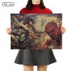 TIE LER Attack On Titan Retro Posters Japanese Anime Kraft Paper Room Bar Home Art Painting - AOT Merch