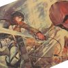 TIE LER Attack On Titan Retro Posters Japanese Anime Kraft Paper Room Bar Home Art Painting 3 - AOT Merch