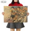 TIE LER Attack on Titan A Style Japanese Cartoon Comic Kraft Paper Wall Stickers Bar Poster - AOT Merch