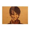 TIE LER Attack on Titan Classic Japanese Cartoon Comic Kraft Paper Wall Stickers Bar Poster Retro 1 - AOT Merch