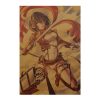 TIE LER Attack on Titan Posters Japanese Anime Kraft Paper Prints Livingroom Bedroom Bar Home Decorative 1 - AOT Merch
