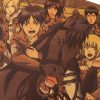 TIE LER Attack on Titan Posters Japanese Anime Kraft Paper Prints Livingroom Bedroom Decoration Bar Cafe 3 - AOT Merch