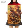 TIE LER Classic Retro Attack on Titan Posters Japanese Anime Kraft Paper Livingroom Bedroom Bar Home - AOT Merch