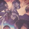 TIE LER Japanese Anime Attack on Titan Poster Classic Cartoon Kraft Paper Wall Sticker Bar Cafe 4 - AOT Merch