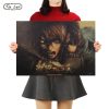 TIE LER Japanese Anime Kraft Paper Poster Attack On Titan Posters Room Bar Home Art Painting - AOT Merch