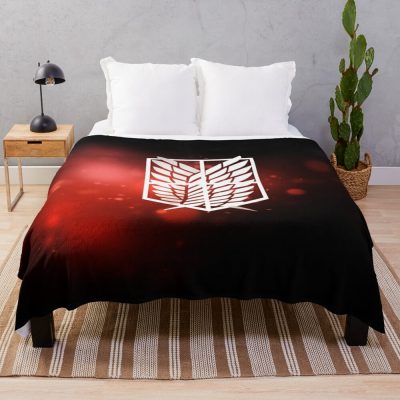Shield Aot Throw Blanket Official Attack On Titan Merch