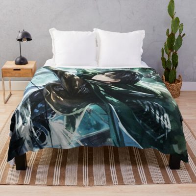 The Cool Eren J Throw Blanket Official Attack On Titan Merch