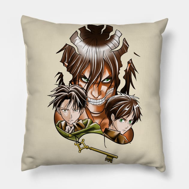 Attack On Titan Throw Pillow