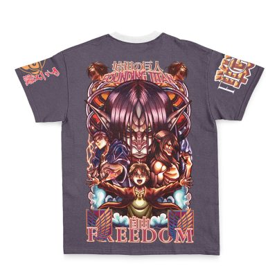 eren Streetwear T Shirt Back - AOT Merch